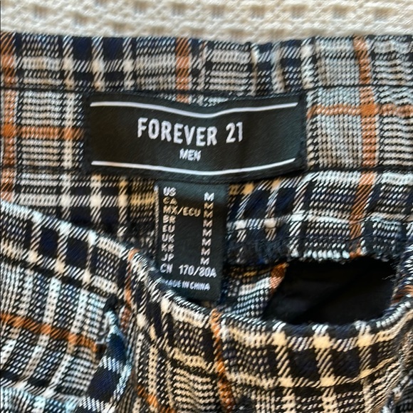 Forever 21 Blue and Brown Joggers with Elastic Waistband - Picture 6 of 7